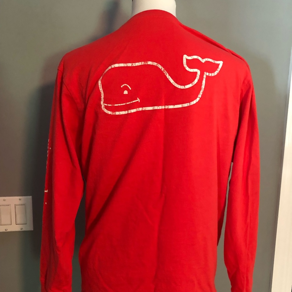 Vineyard Vines Long Sleeved Logo Tee Size XL/20 - Picture 4 of 5